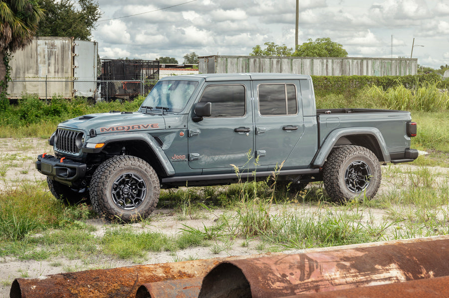 Jeep Gladiator DEFIANT Wheels DF03 Satin Charcoal 2-Tone 17×9 35x12.5x17 TOYO Open Country Tire 1