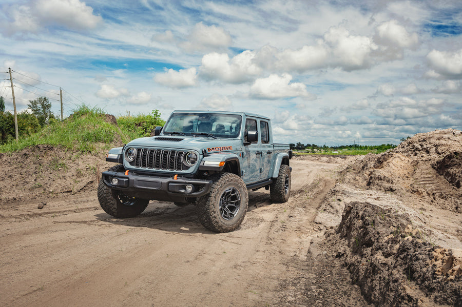 Jeep Gladiator DEFIANT Wheels DF03 Satin Charcoal 2-Tone 17×9 35x12.5x17 TOYO Open Country Tire 1