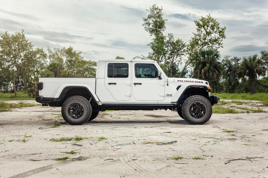 Jeep Gladiator DEFIANT Wheels DF03 Gloss Black 17×9 35x12.5x17 TOYO Open Country Tire