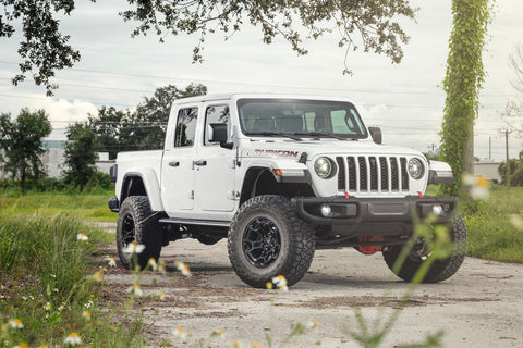 Jeep Gladiator DEFIANT Wheels DF03 Gloss Black 17×9 35x12.5x17 TOYO Open Country Tire