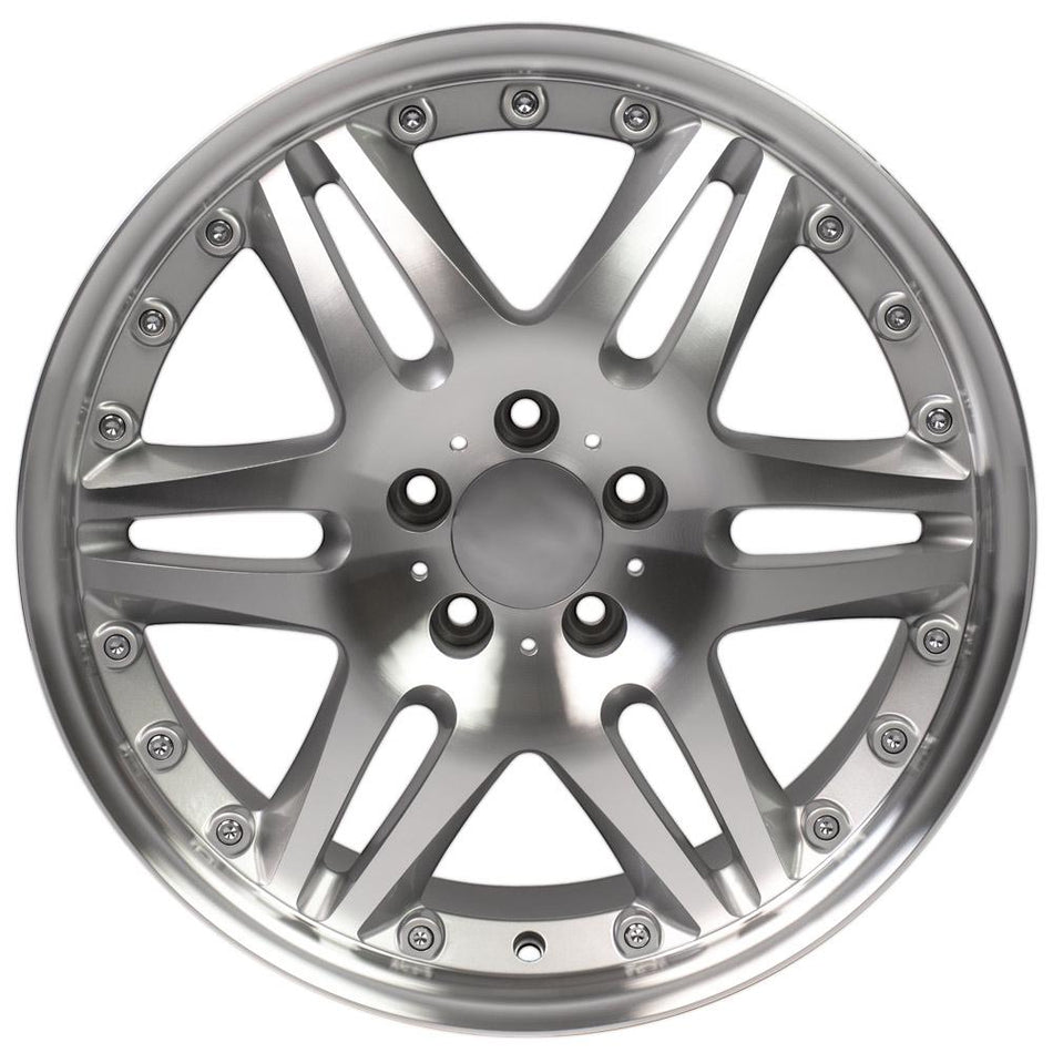 18x8.5 MB09 Gloss Silver Machined - 5x112 +35ET