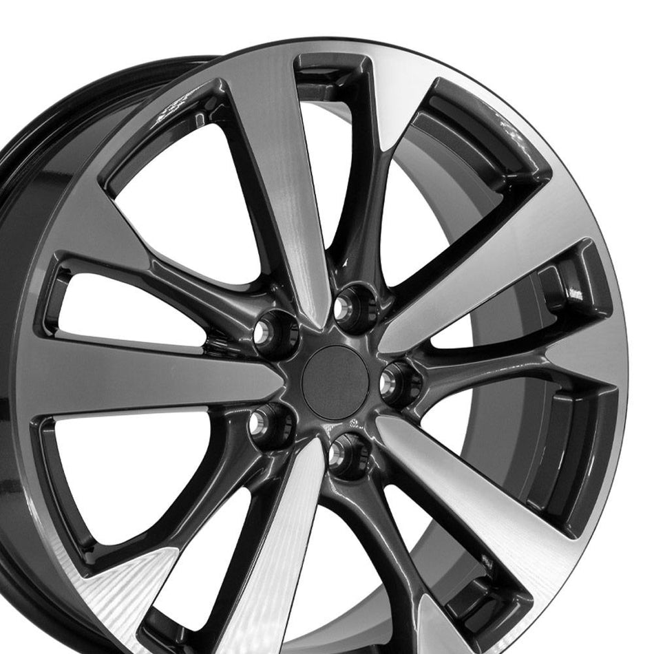 18x7.5 NS30 Gloss Gunmetal Machined - 5x114.3 +55ET