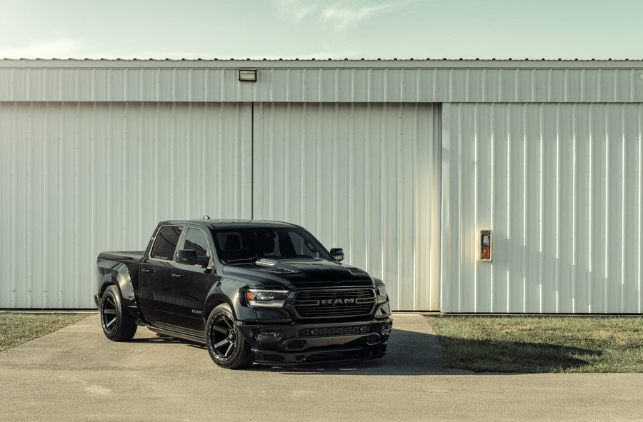 RAM 1500 4PLAY WHEELS 4P63 22X12 305X40X22 NITTO TIRE CLINCHED WIDE BODY