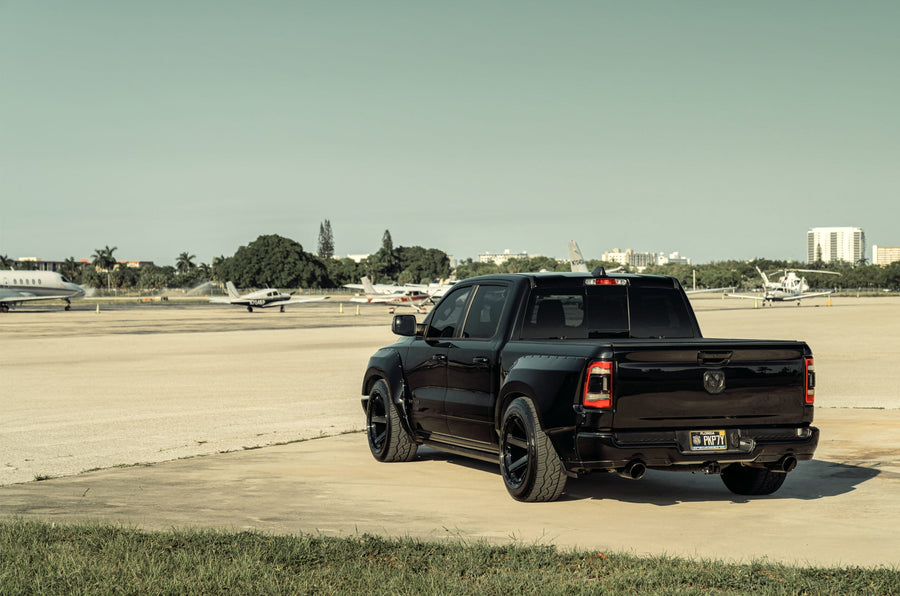 RAM 1500 4PLAY WHEELS 4P63 22X12 305X40X22 NITTO TIRE CLINCHED WIDE BODY