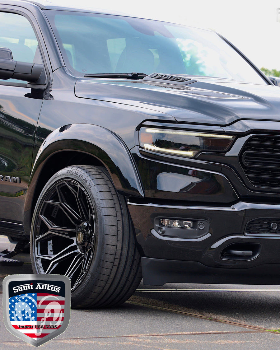 RAM 1500 4PLAY WHEELS 4P83 24X12 335X30X22 CONTINENTAL TIRES BY SAMIS AUTOS