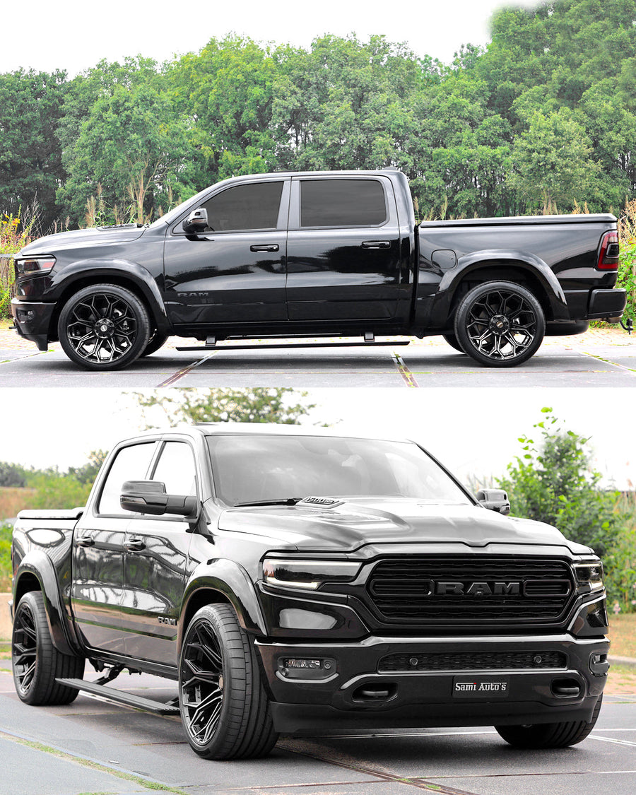 RAM 1500 4PLAY WHEELS 4P83 24X12 335X30X22 CONTINENTAL TIRES BY SAMIS AUTOS