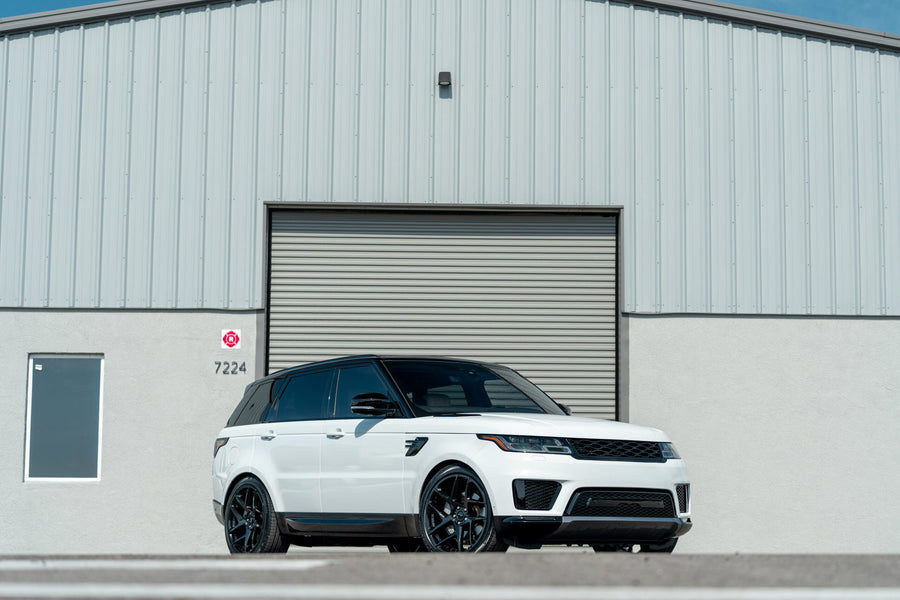 RANGE ROVER SPORT DEFIANT WHEEL DF05 22X10 BLACK RIMS 275X40X22 PIRELLI TIRE