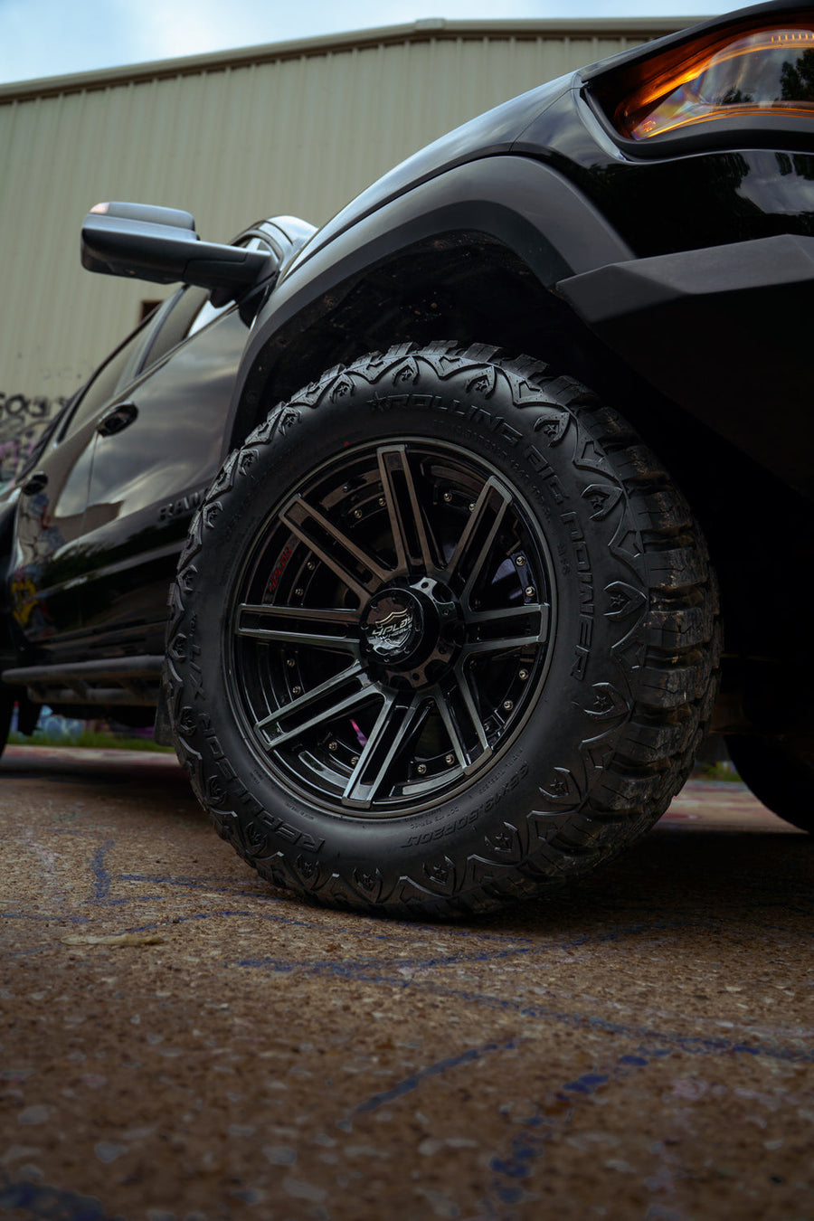 Ram TRX 4PLAY Wheels 4P08 Brushed Black 20x10 TXRUGGED214