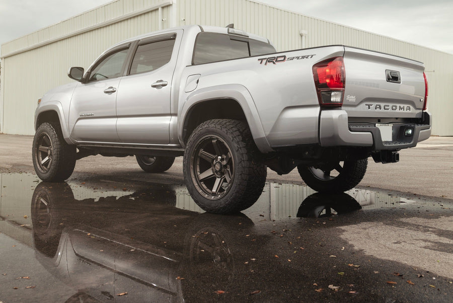 TOYOTA TACOMA 4PLAY WHEELS 4P63 BRONZE 20X10 275X55X20 NITTO TIRES 2 INCH FROM LEVEL 1 INCH REAR LEVEL SUSPENSION