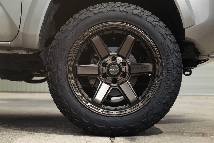 TOYOTA TACOMA 4PLAY WHEELS 4P63 BRONZE 20X10 275X55X20 NITTO TIRES 2 INCH FROM LEVEL 1 INCH REAR LEVEL SUSPENSION