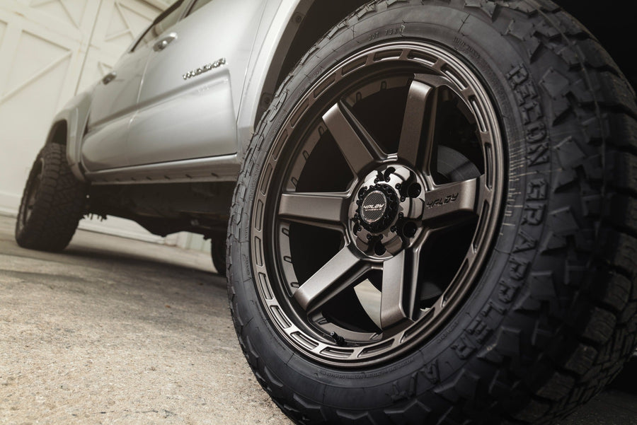 TOYOTA TACOMA 4PLAY WHEELS 4P63 BRONZE 20X10 275X55X20 NITTO TIRES 2 INCH FROM LEVEL 1 INCH REAR LEVEL SUSPENSION