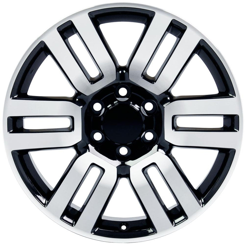 20x7 TY10 Gloss Black Machined - 6x139.7 +15ET