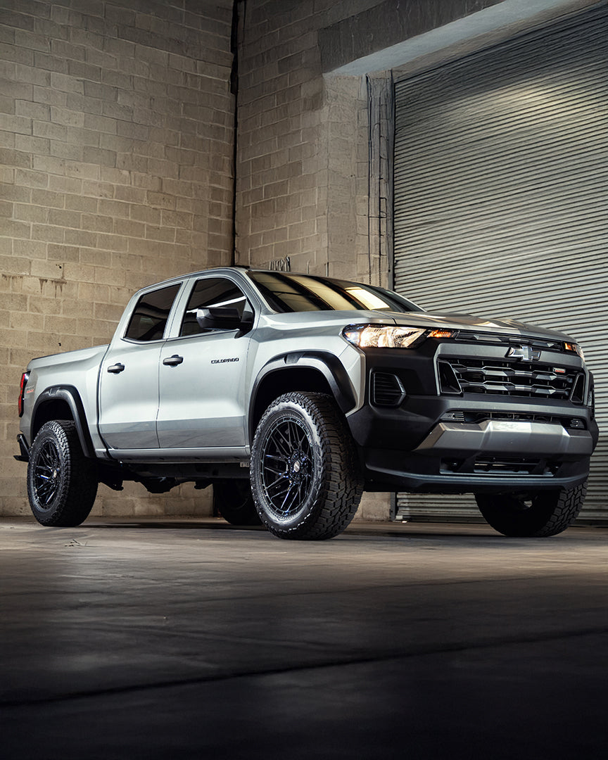 Chevrolet Colorado Trail Boss 4PLAY Wheels S28 20x9 Rims 275x60x20 Falken Tires Stock Suspension