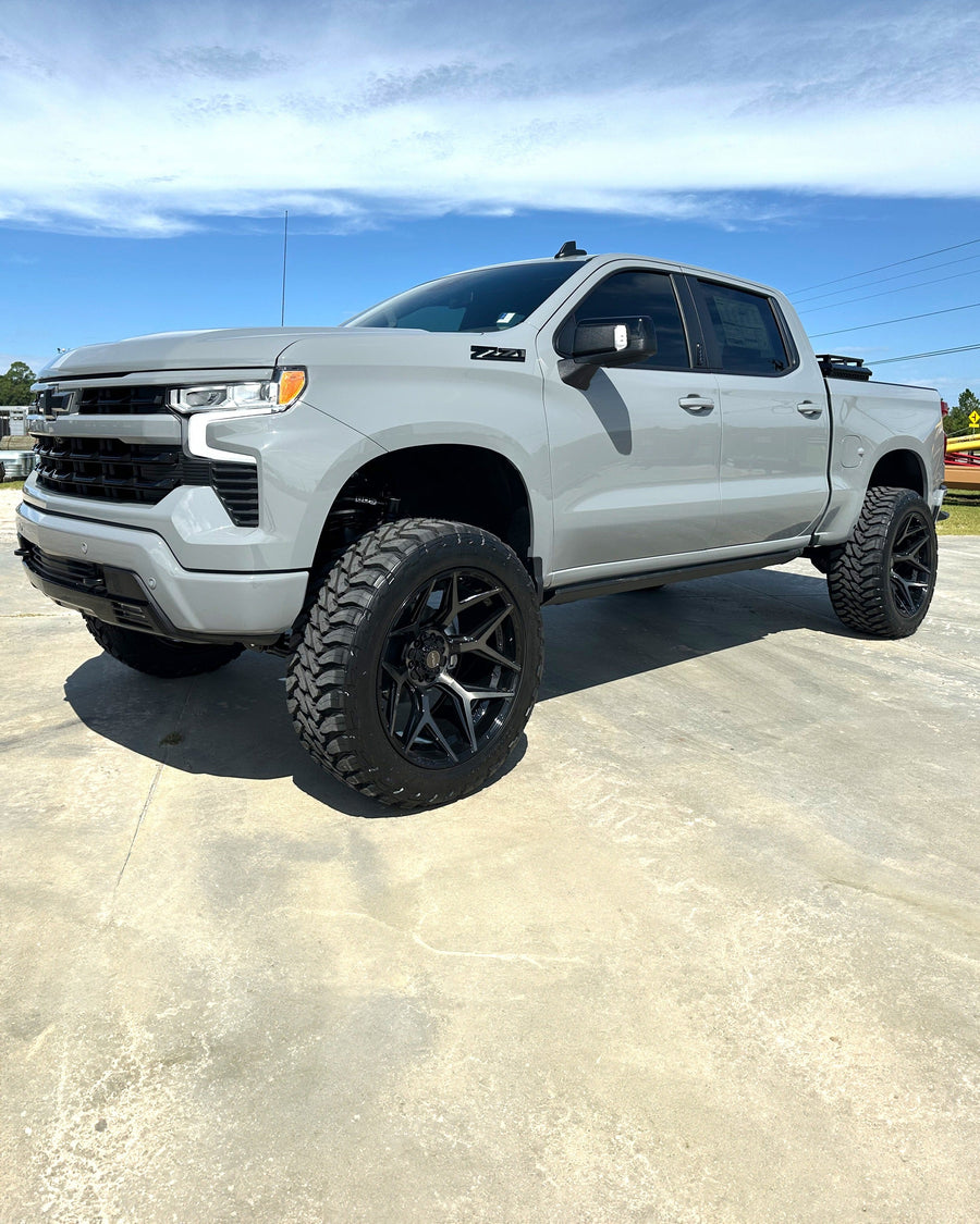 ’24 Chevrolet Silverado on 24x12 4P06 4PLAY Wheels, 37 inch tires, 7” BDS lift, by Woody Folsom Customs