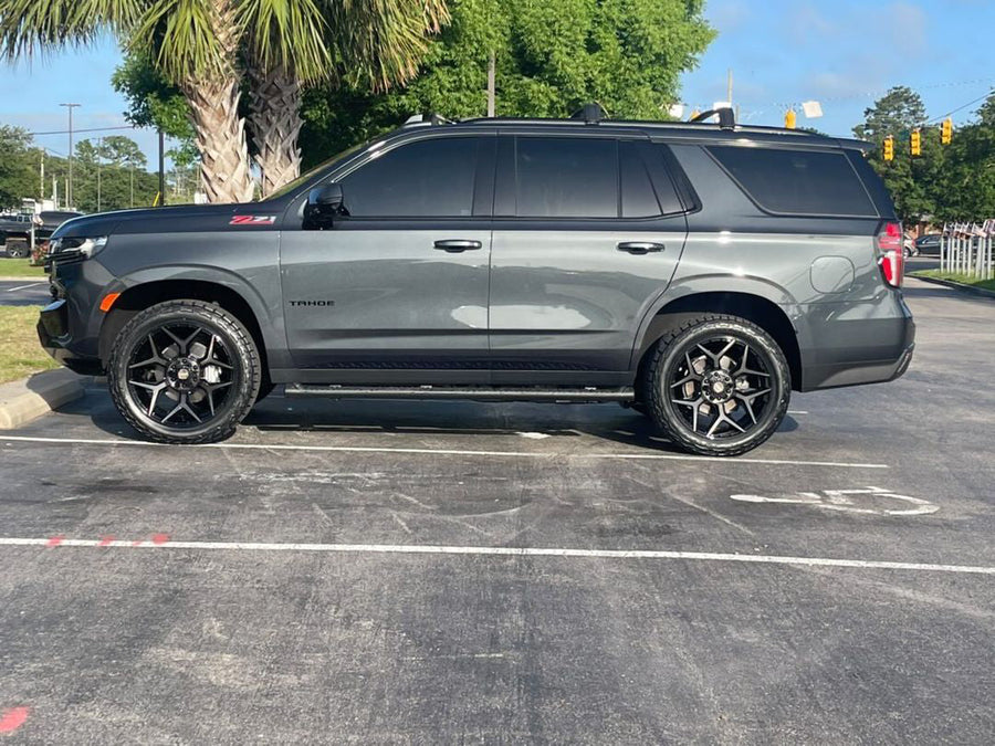 CHEVROLET TAHOE 4PLAY WHEELS 4P06 G3 SERIES 22X10 NITTO TIRES 305_45_22 STOCK HEIGHT