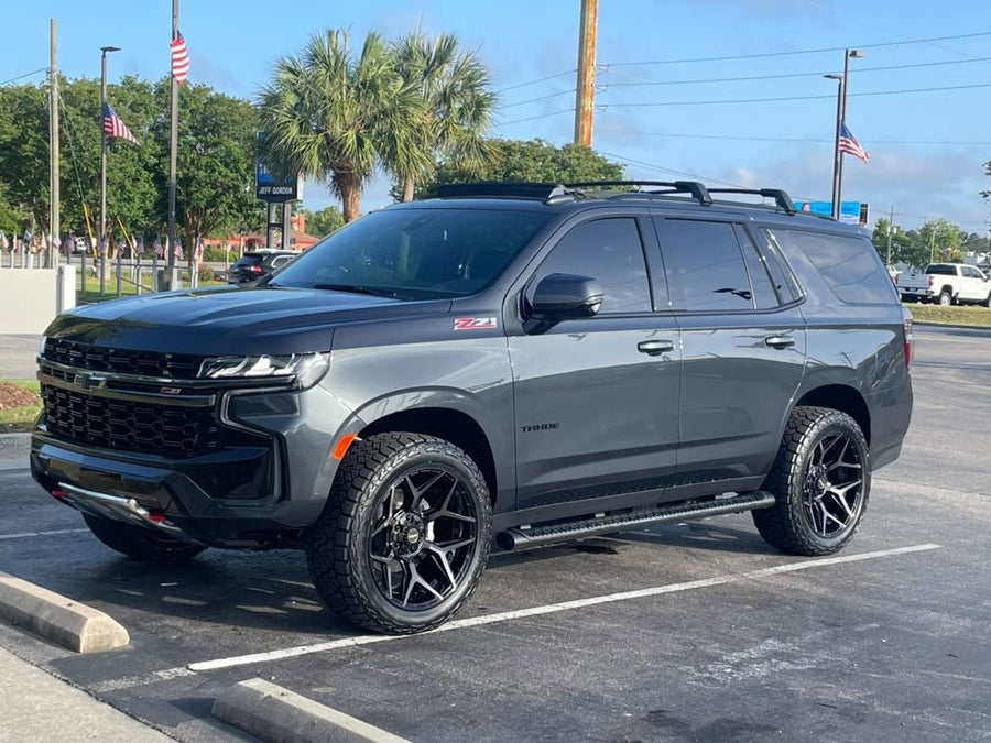 CHEVROLET TAHOE 4PLAY WHEELS 4P06 G3 SERIES 22X10 NITTO TIRES 305_45_22 STOCK HEIGHT