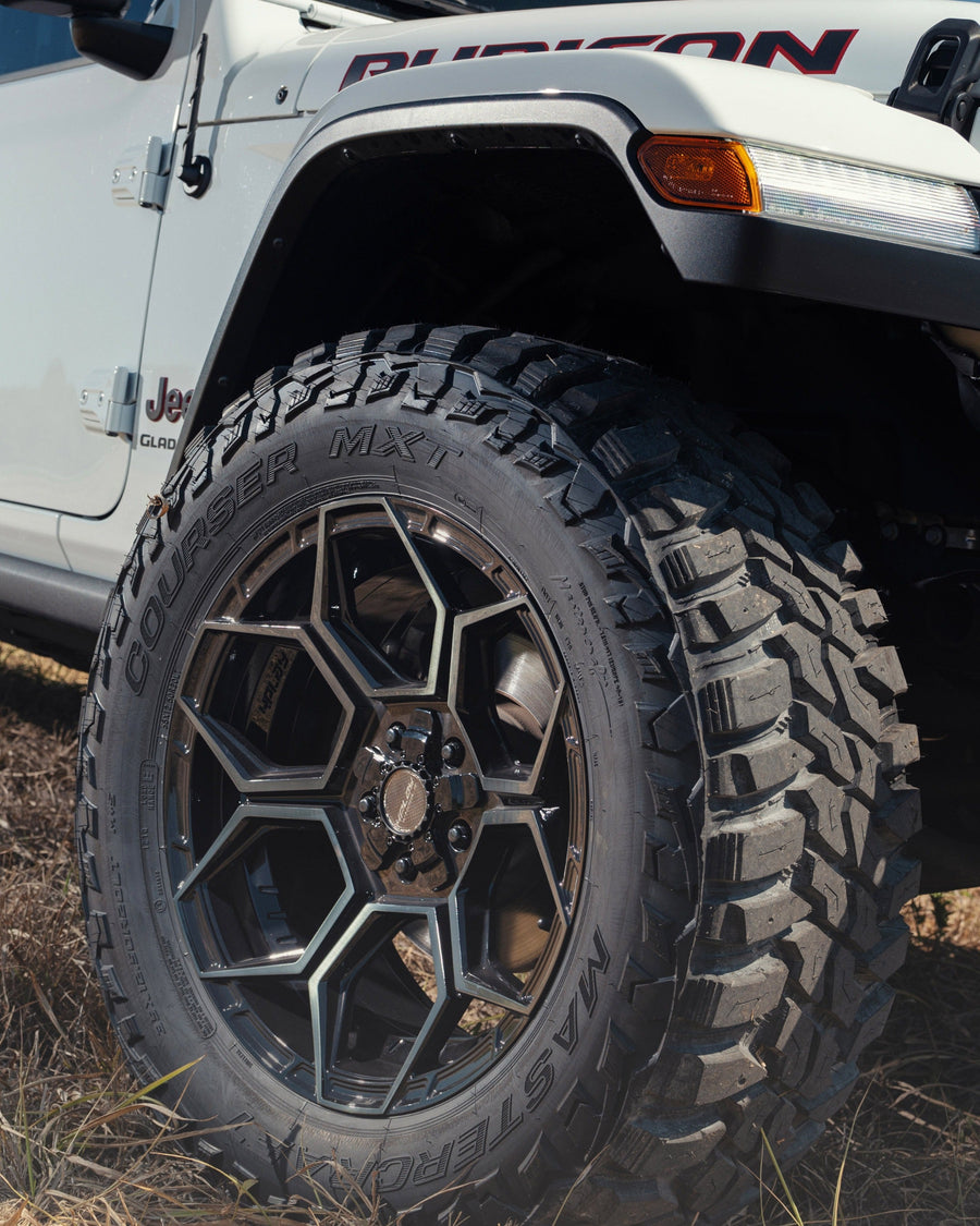 Jeep Gladiator 4PLAY Wheels 4PS26 Rims 20×9 35×12.5×20 Tires Stock Suspension