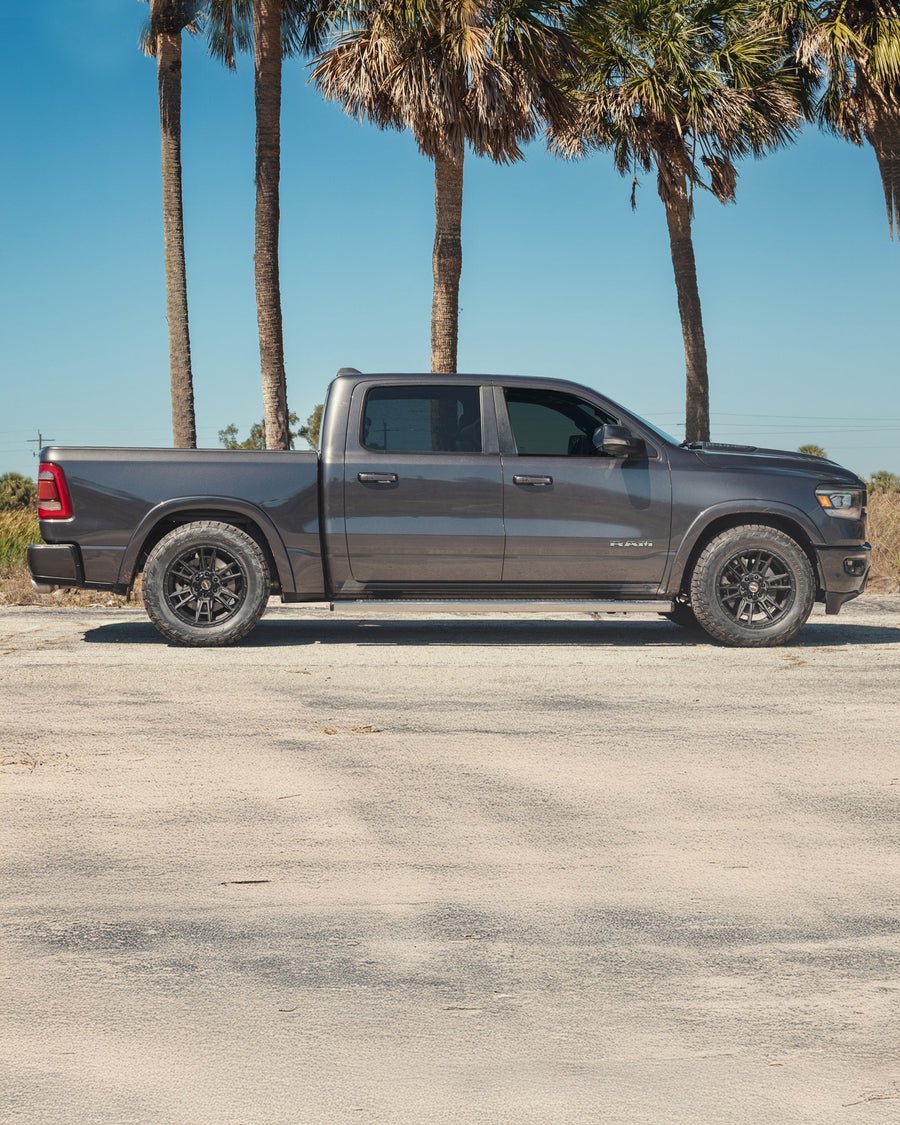Ram 1500 4PLAY Wheels 4PS20 20x9 Nitto Tires 33x12.5x20 Stock Suspension