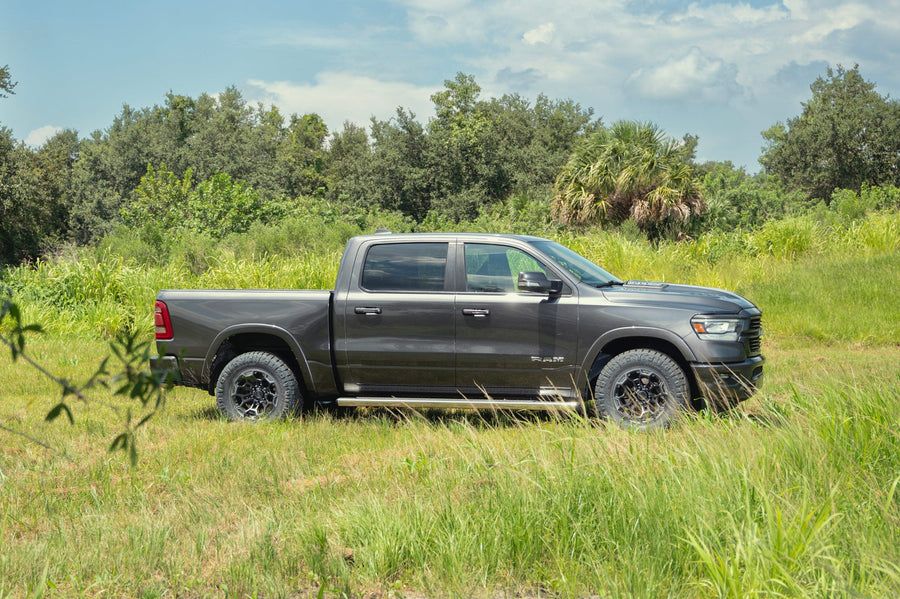 Ram 1500 DEFIANT Wheels DF03 18x9 33x12.5x18 Tire Stock Suspension
