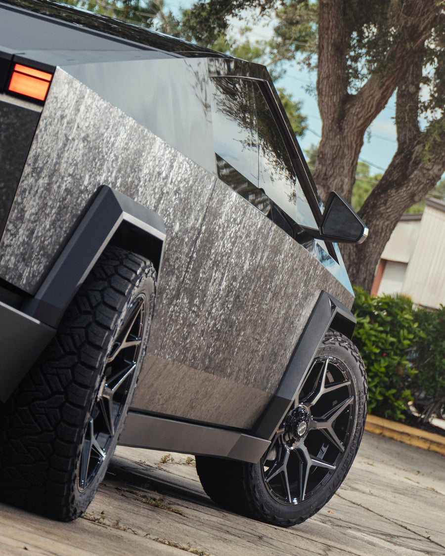 Tesla Cybertruck 4PLAY Wheels Brushed Black 4P06 24x10