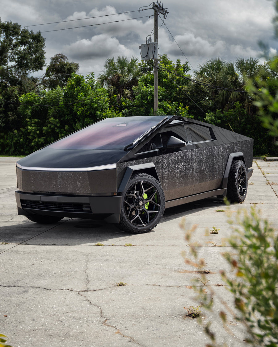 Tesla Cybertruck 4PLAY Wheels Brushed Black 4P06 24x10