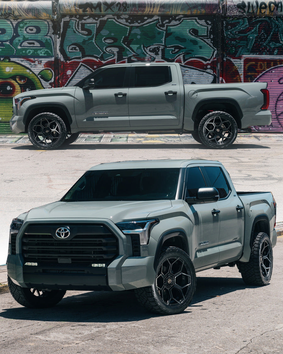 ’24 Toyota Tundra on our New S26 22x10 With a 33x12.5x22 Nitto Tire On Stock Suspension